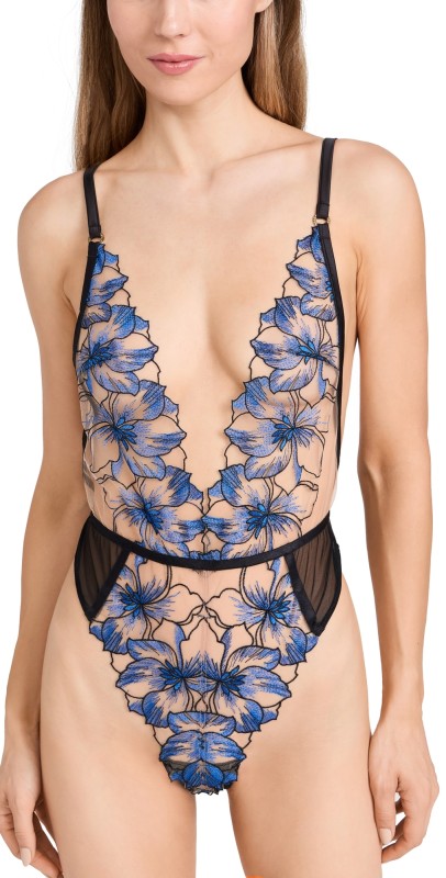 Bluebella Lyandra Soft Bodysuit Blue/Black