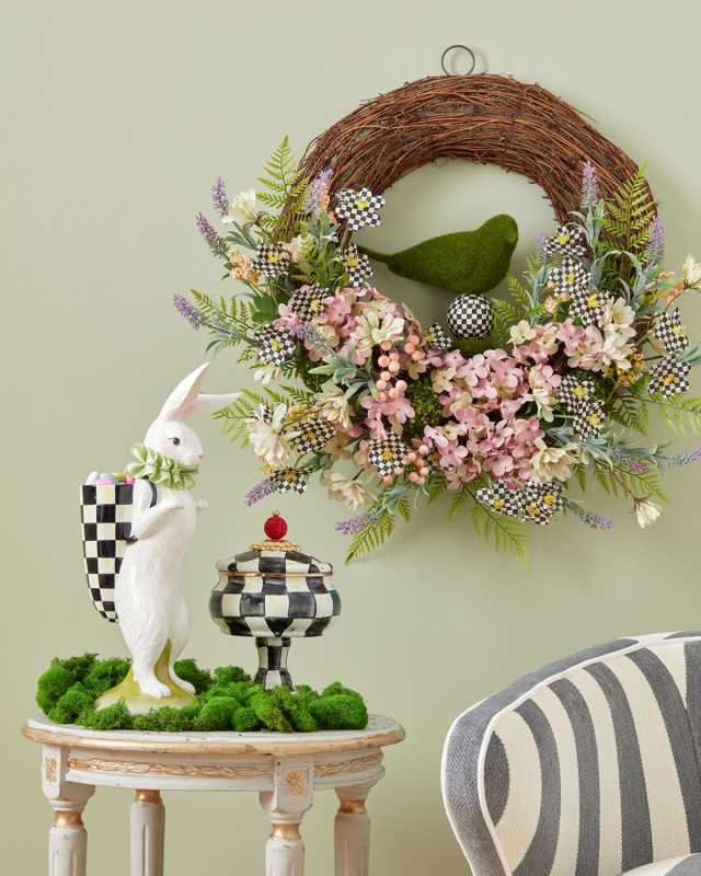 Spring Fling Bird Easter Wreath