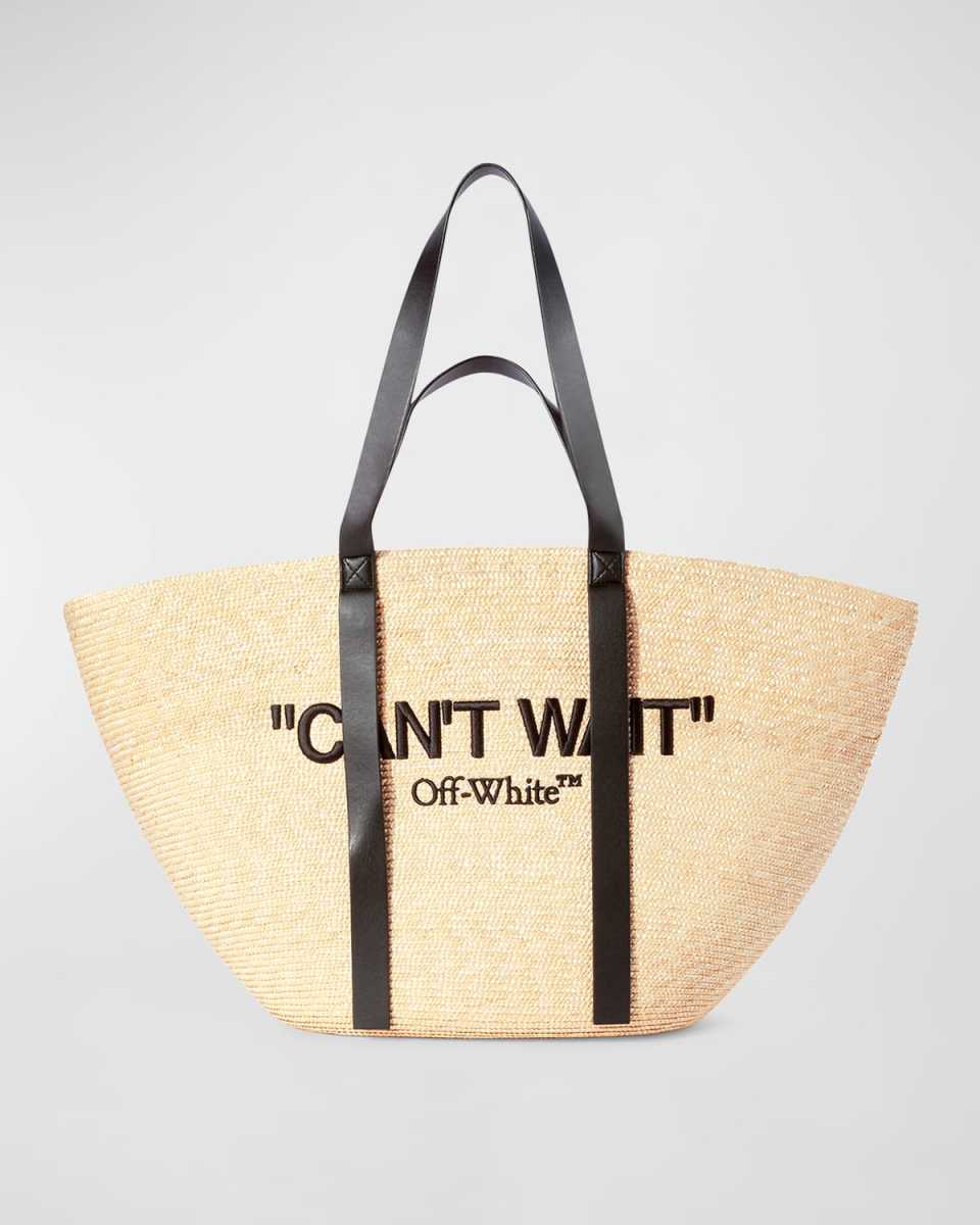Day Off Raffia Tote Bag