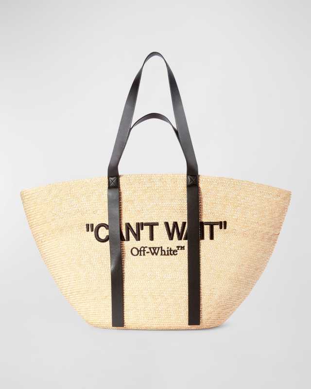Day Off Raffia Tote Bag