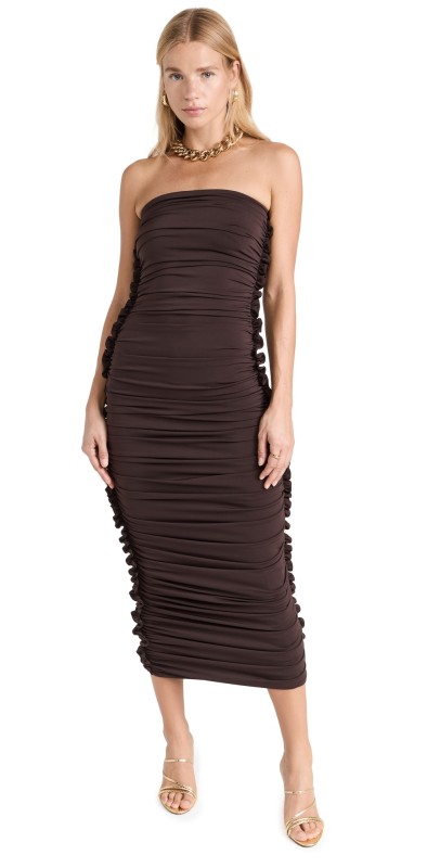 AFRM Eterna Tube Midi Dress Java