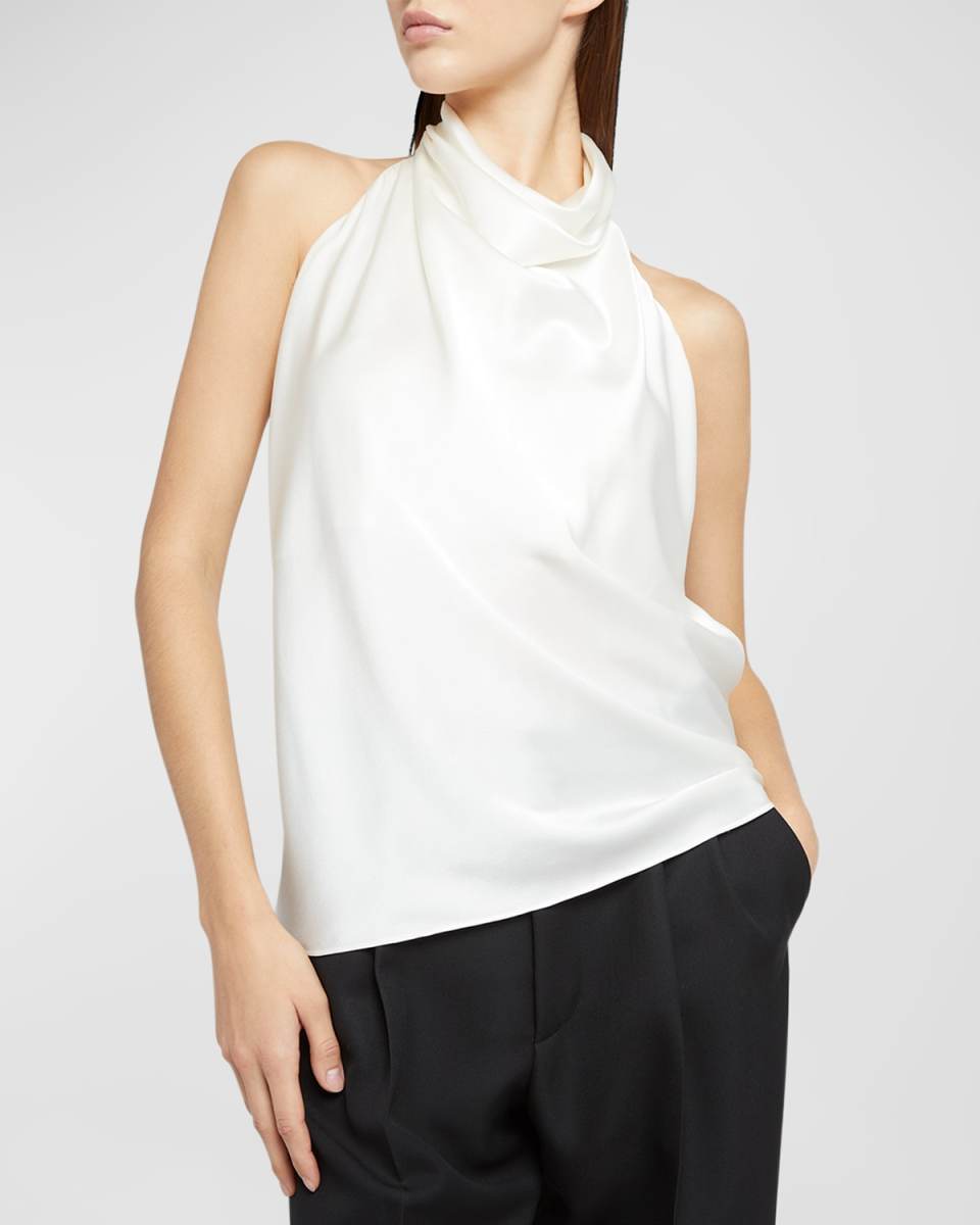 Camille Silk Halter Top
