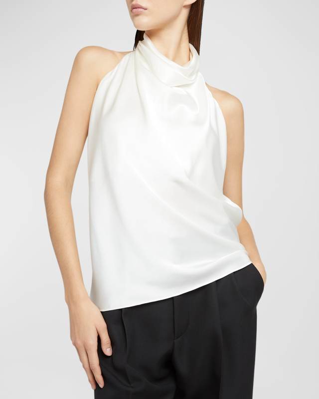 Camille Silk Halter Top