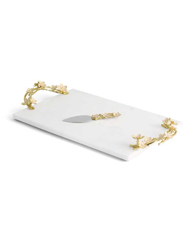 Cherry Blossom Large Cheese Board with Spreader