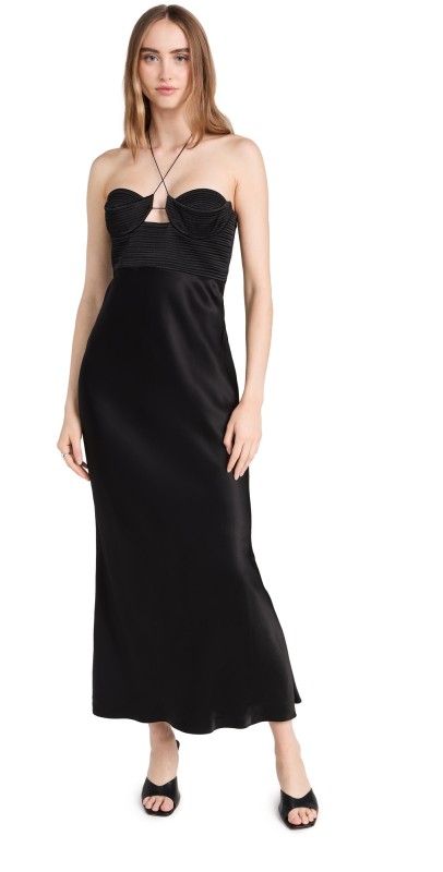 Anna Octoberarah Midi Dress Black