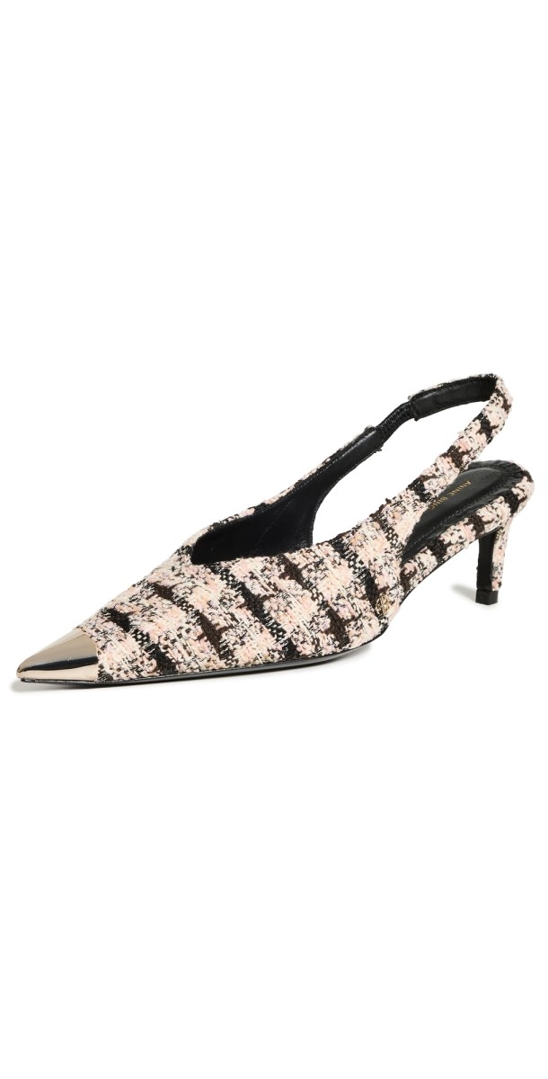 ANINE BING Nina Heels with Metal Apricot