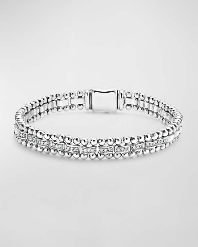7mm Caviar Spark Bracelet with Diamonds