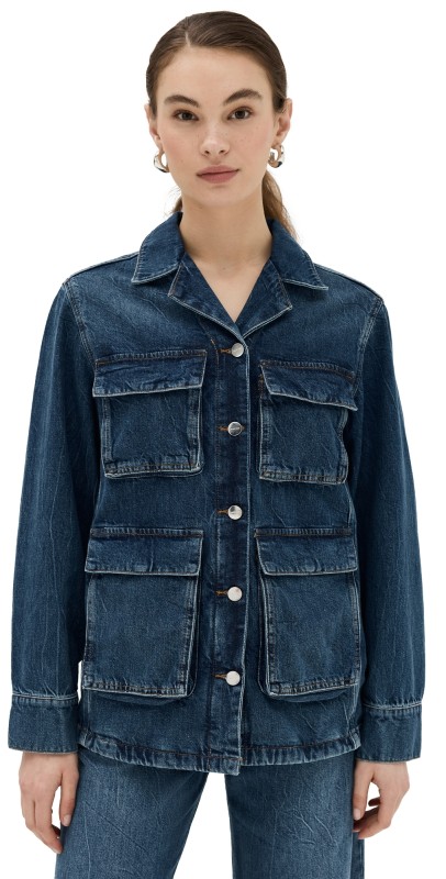 ANINE BING Alden Jacket Artic Blue
