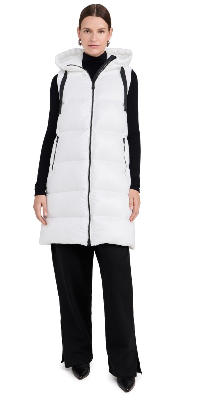 Save The Duck Iria Puffer Vest Off White