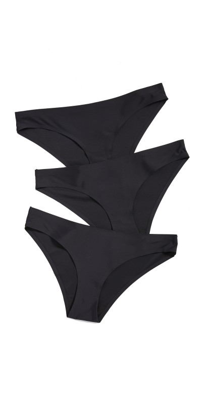 Honeydew Intimates Skinz Hipster Panty 3-Pack Black/Black/Black