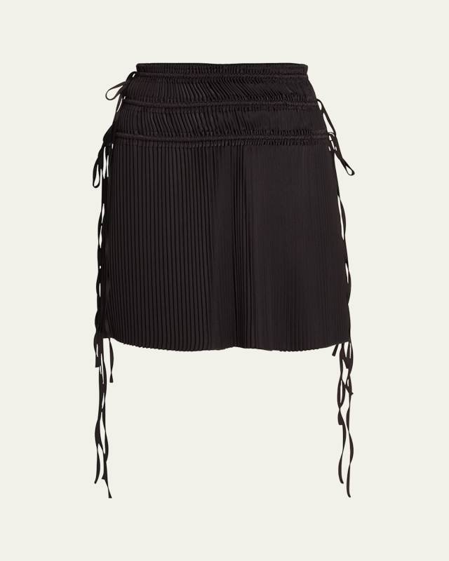 Pleated Mini Skirt