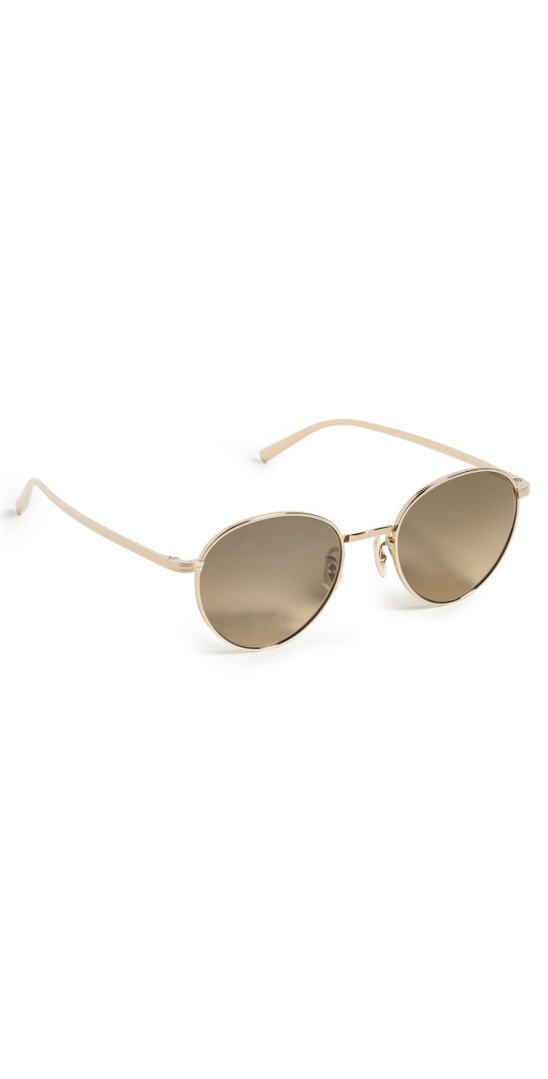 Oliver Peoples Eyewear Rhydian Round Sunglasses Gold