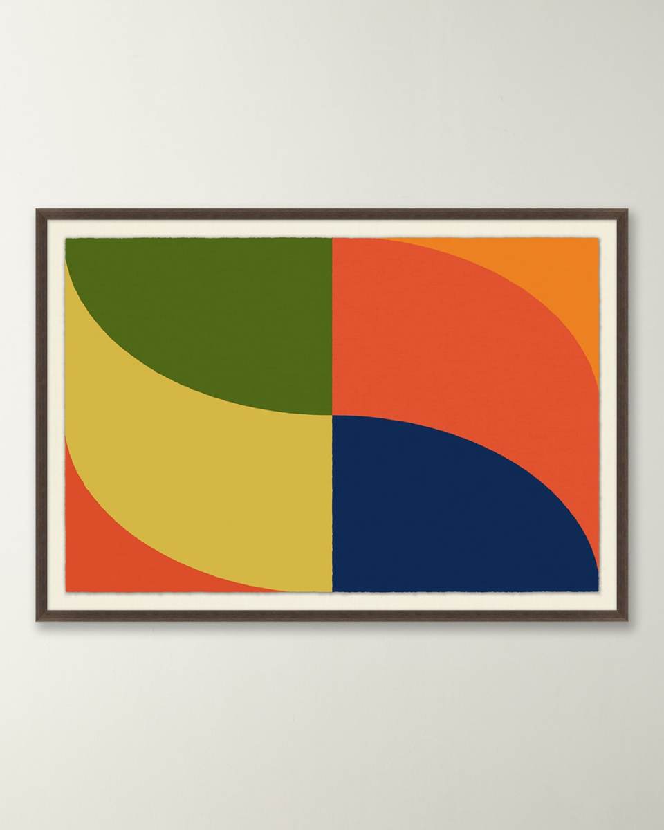 "Mod Pinwheel" Framed Giclee