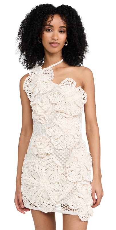 Cult Gaia Kendria Crochet Dress Off White