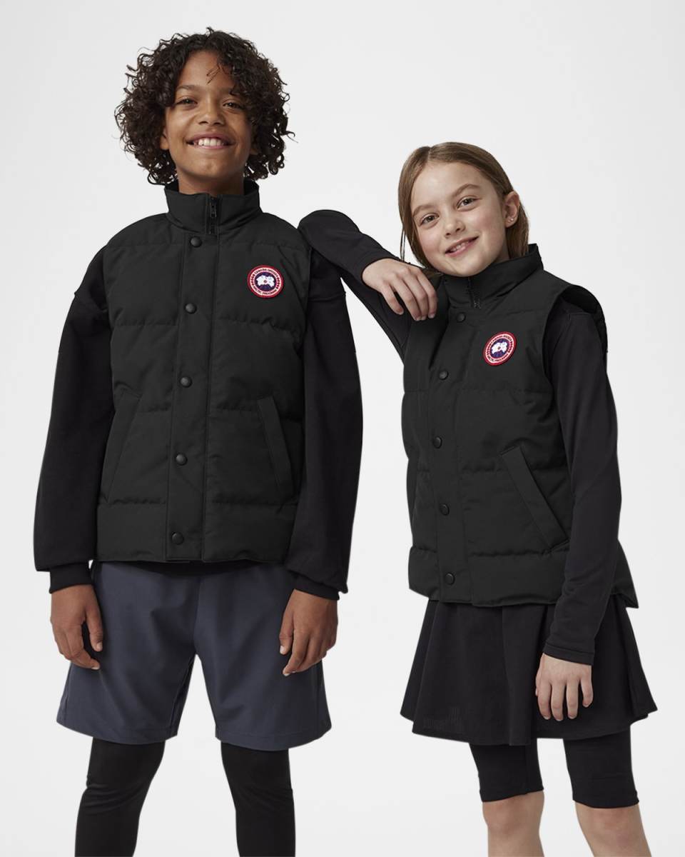 Kid's Vanier Vest W/ Logo Patch Vest, Size S-