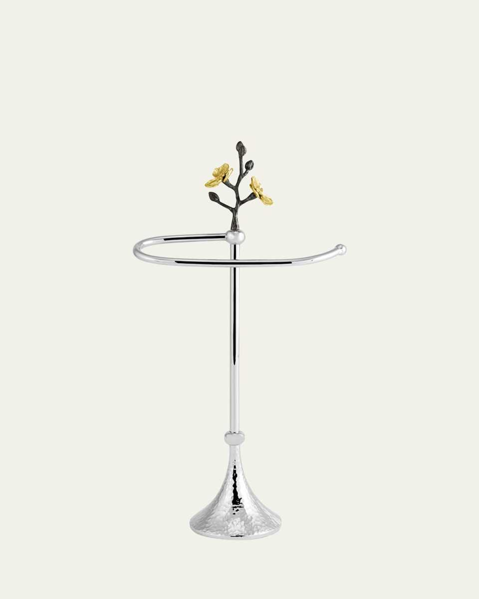 Gold Orchid Fingertip Towel Stand