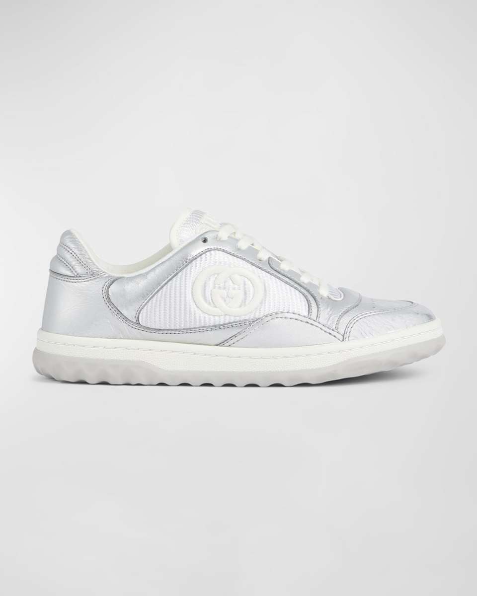 MAC80 Metallic Leather Low-Top Sneakers