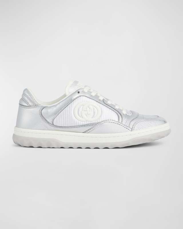 MAC80 Metallic Leather Low-Top Sneakers