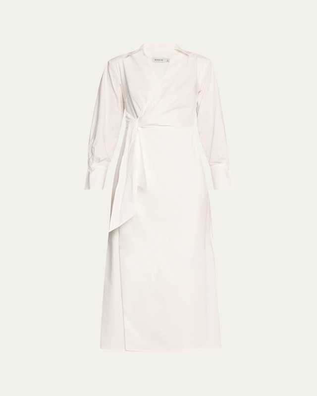 Briar Draped Midi Wrap Dress