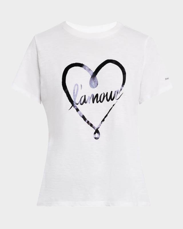 Short-Sleeve Doodled Amour Tee