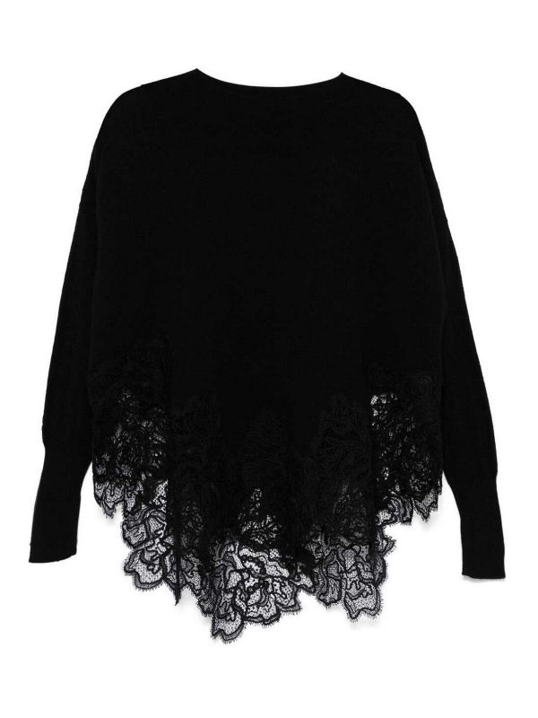 Ermanno Scervino Pull Col Bateau - Noir