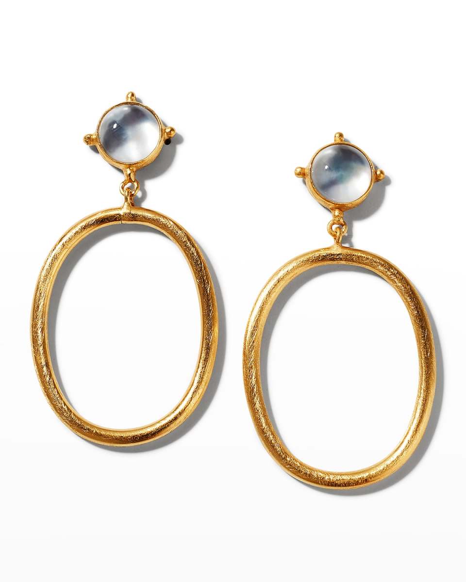 Mother-of-Pearl Doublet Hoop Earrings