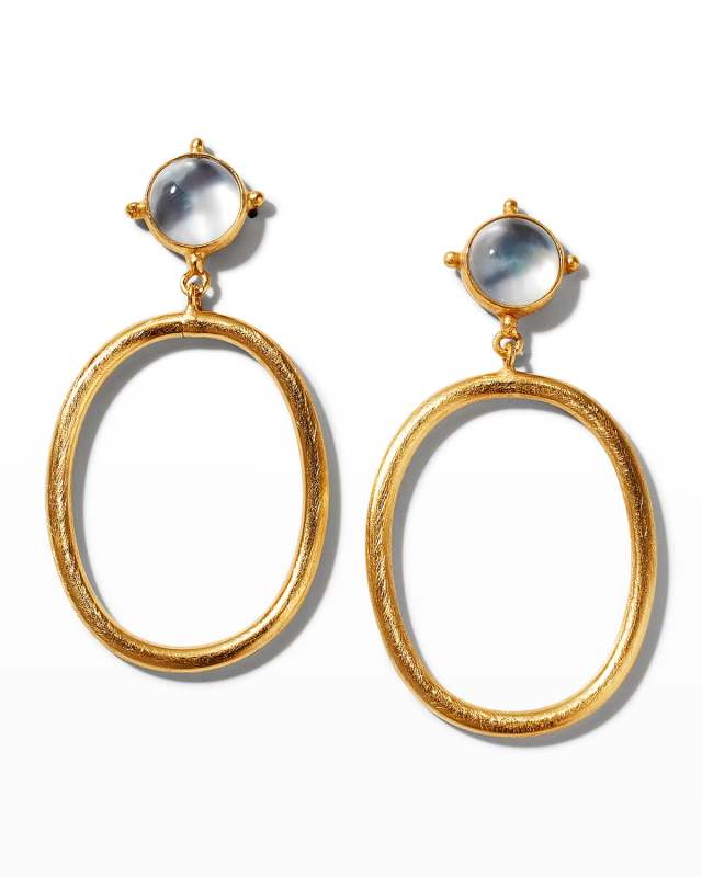 Mother-of-Pearl Doublet Hoop Earrings