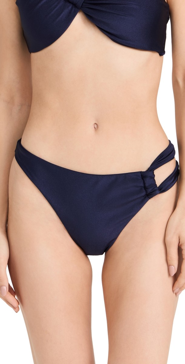 Cult Gaia Charmaine High Waisted Bikini Bottoms Evening Blue