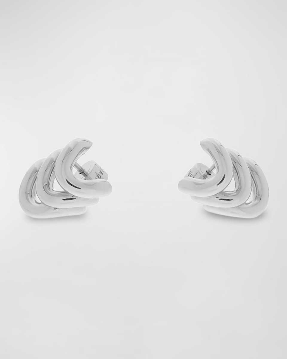Loop Trio Earrings, Silver