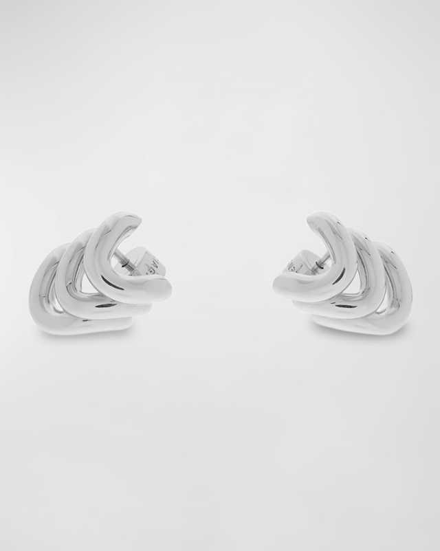 Loop Trio Earrings, Silver