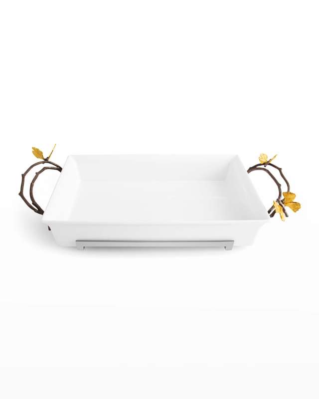Butterfly Ginkgo Casserole Dish