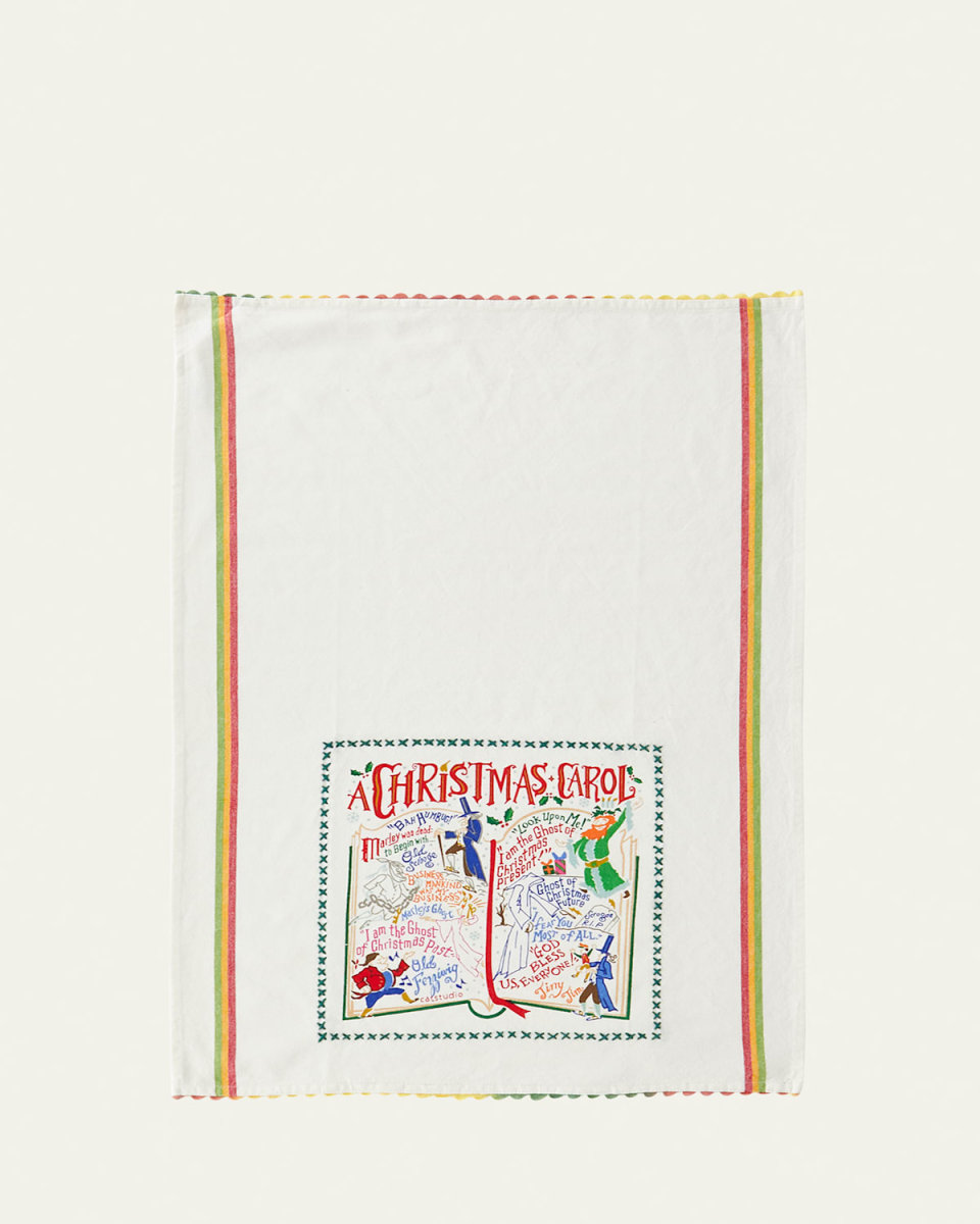 A Christmas Carol Dish Towel