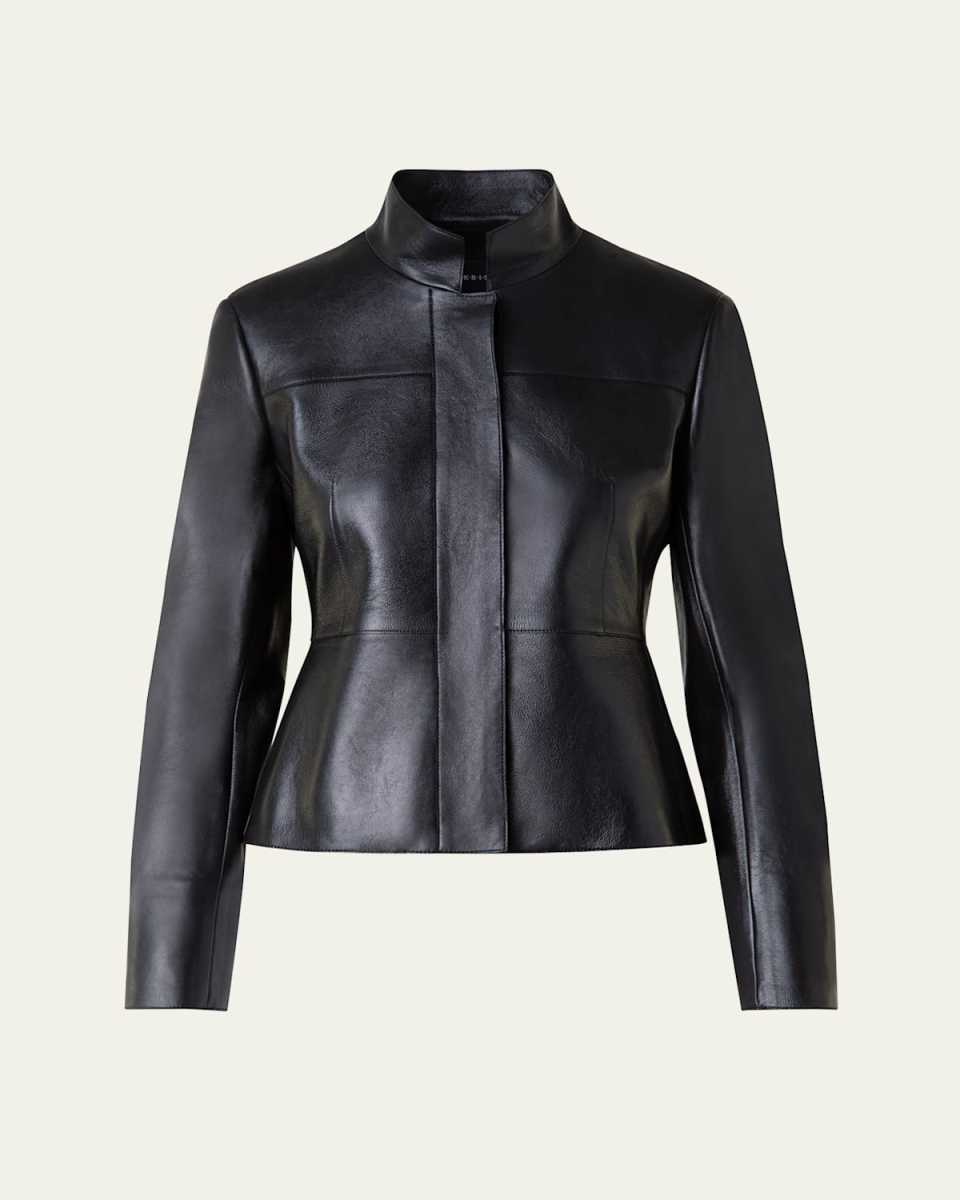 Tino Lacquered Leather Jacket