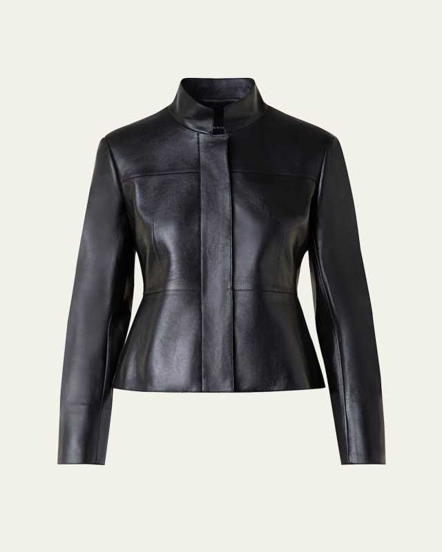 Tino Lacquered Leather Jacket