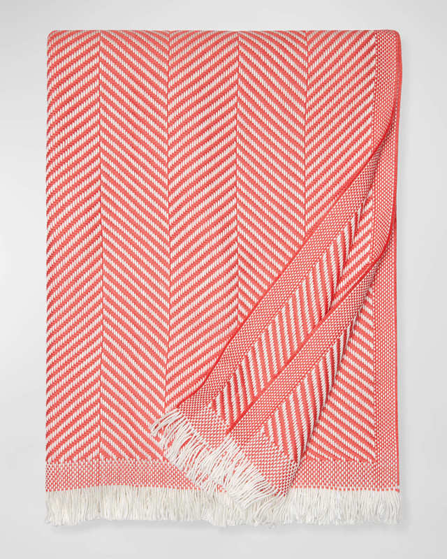 Costa Herringbone-Weave Throw