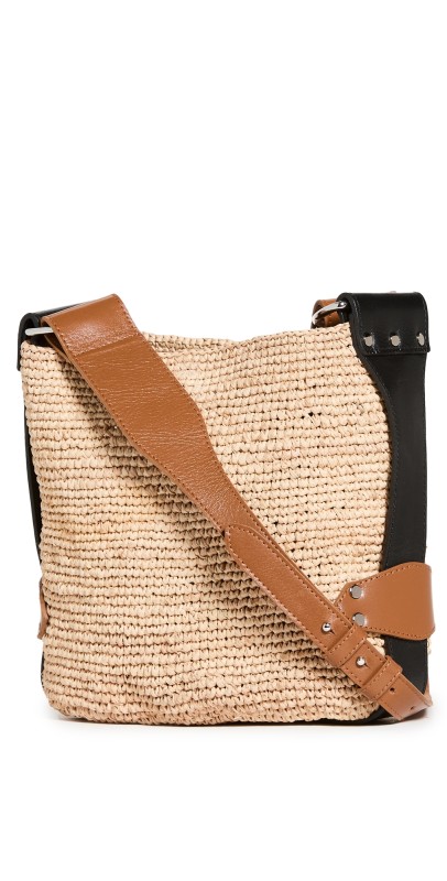 Isabel Marant Mini Bayia Hobo Bag Natural/Cognac