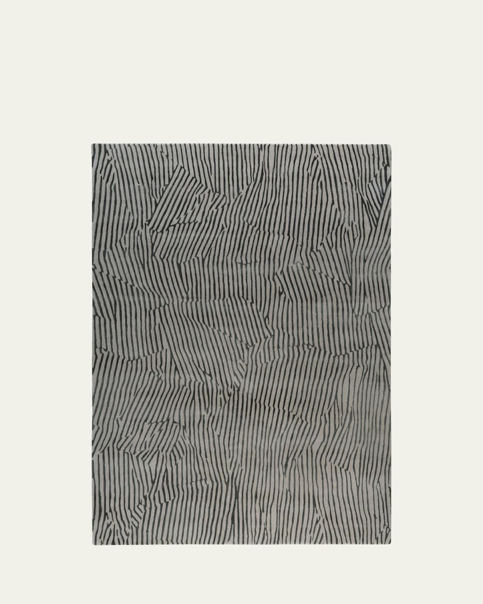 Avant Graphite Hand-Knotted Rug, 6' x 9'