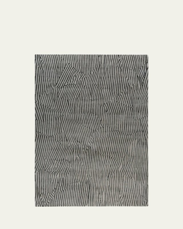 Avant Graphite Hand-Knotted Rug, 6' x 9'