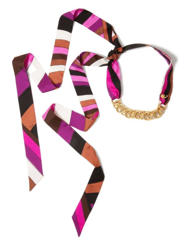 iride-print necklace