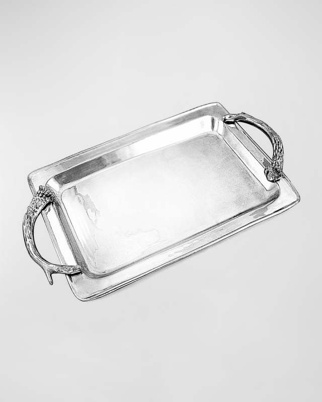 Western Antlers Large Rectangle Tray