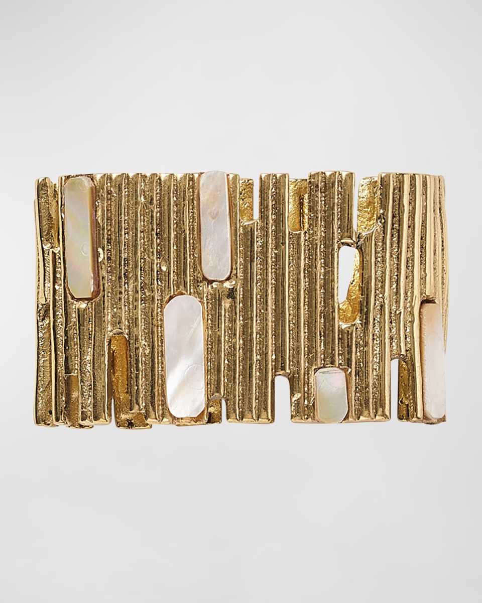 Gold Matrix Napkin Ring