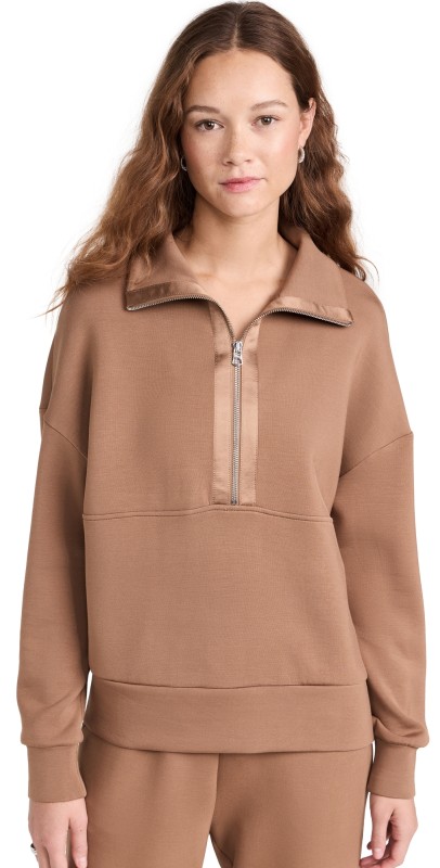 Varley Keller Half Zipweatshirt Golden Bronze