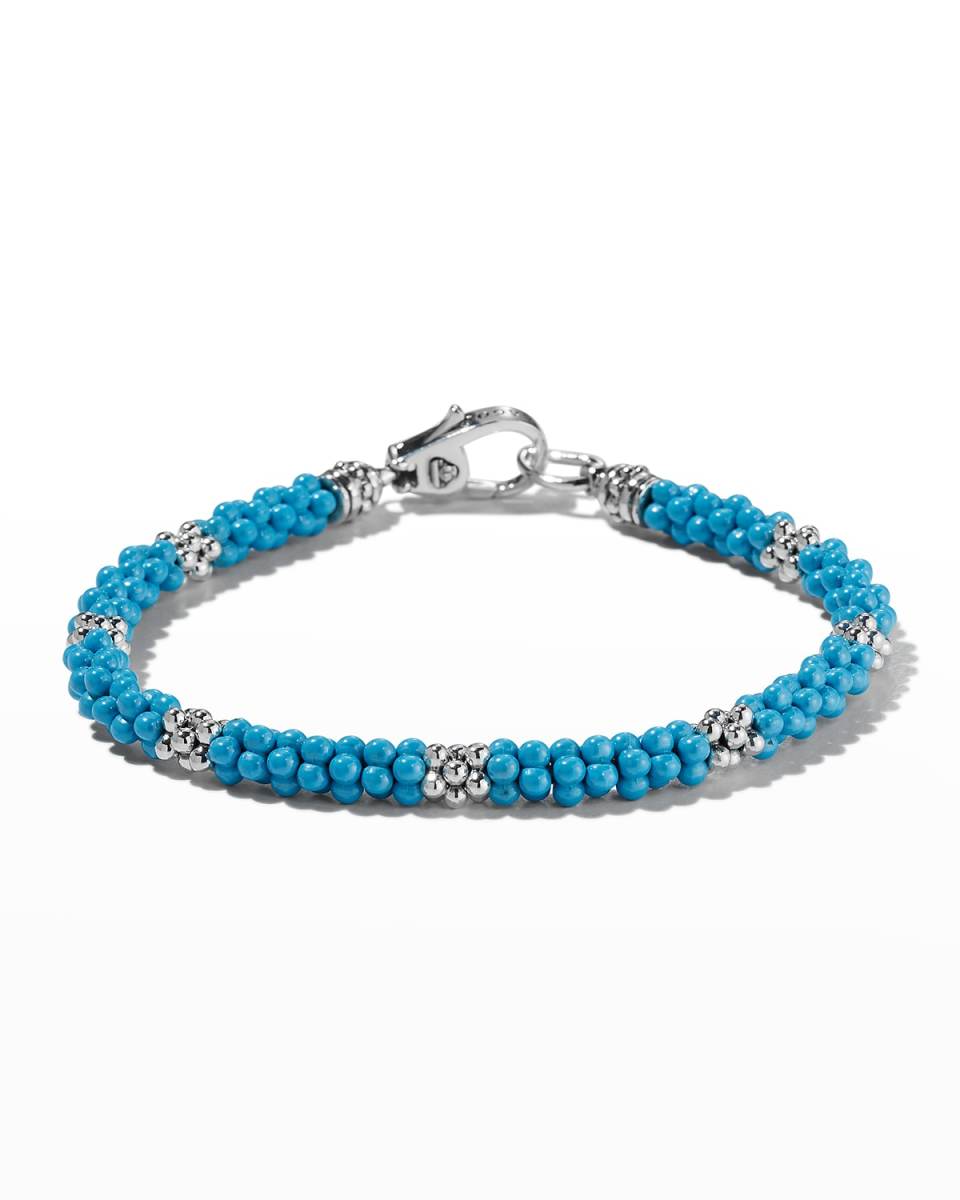 Blue Caviar Ceramic Station Bracelet
