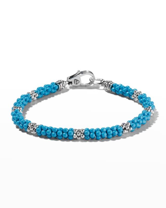 Blue Caviar Ceramic Station Bracelet
