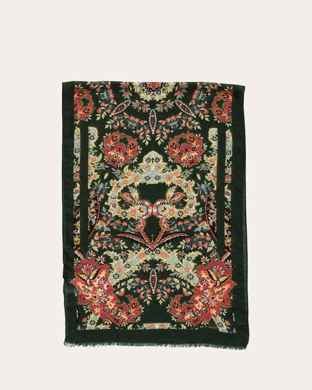Tosca Floral Wool-Blend Scarf