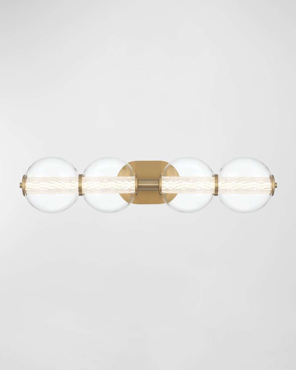 Atomo 4-Light LED Vanity in Chrome