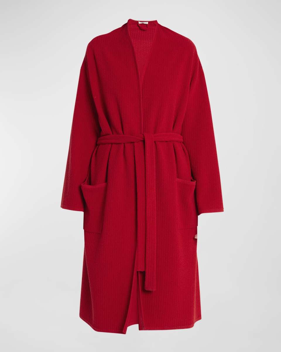 Ghali Belted Rib Towelling Robe