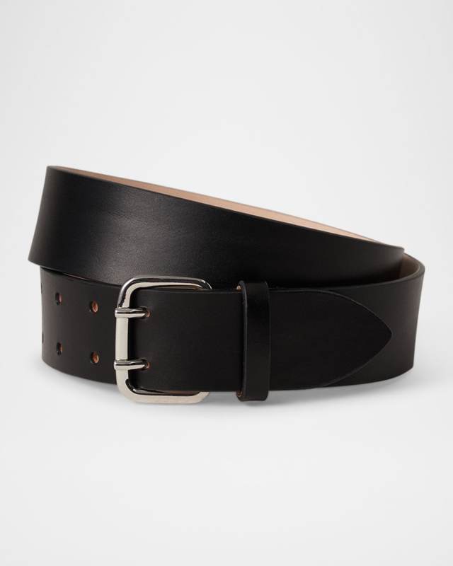Hutch Calfskin Leather Medium Belt