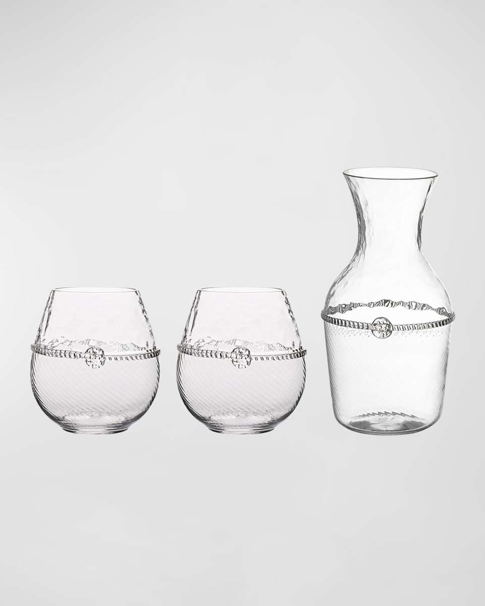 Graham Carafe and Stemless Red Wine Glasses