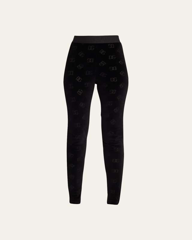 DG Monogram Jacquard Chenille Leggings
